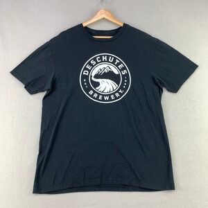 Deschutes Brewery Graphic T-Shirt Mens XL Black Short Sleeve Beer Logo Tee